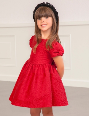 VESTIDO JACQUARD FLORES