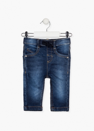 PANTALON PATRON PITILLO DE FELPA VAQUERA